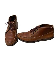 LL Bean Men's Moccasin Moc Chukka  Boots Vintage Good Year Welt Size 8 M