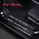 Leather Carbon Fiber Car Door Sticker For  Civic Auto Accessories (For: 2023 Honda Civic Type R)