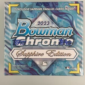 2023 Bowman Chrome Baseball Sapphire Edition Box Sealed Adley Carroll RC Year