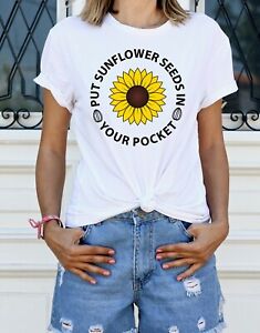 Sunflower Ukraine T-shirt, Put Sunflower Seeds In Your Pocket, Ukrainian T shirt