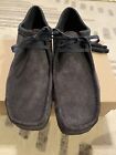 🔥🔥BRAND NEW!! Clarks Wallabee Mens Shoes 26168854 Blue Suede Loafers Size 12