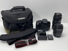Canon EOS Rebel T7 24.1MP Digital Camera - Black with 18-55 and 75-300mm Lens