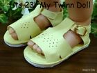 **SALE** YELLOW Classic DOLL SANDALS fits 23