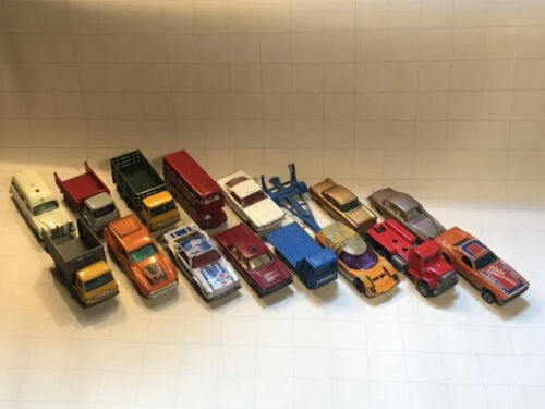 Lot of 16 Vintage Diecast cars Matchbox/Hotwheels Loose Most In Decent Condition