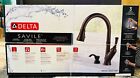 Delta Savile Venetian Bronze Double Handle Pull-down Kitchen Faucet with Sprayer