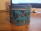 Vintage Tip-Top 1 Lb Coffee Can Tin    Dwinell-Wright Company Boston Mass