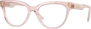 VERSACE VE3315 5339 Transparent Pink Women's 54 mm Eyeglasses