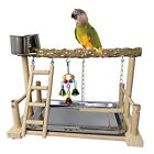 New Listing Parrots Playground Bird Perch Wood Playstand Stand with prickly ash wood