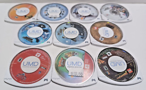 LOT OF 10 PSP Playstation Portable Games (Clamshell Needs To Be Replaced)