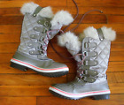 Sorel Joan Of Arctic ? Women's Size 7 Waterproof Winter Boots Faux Fur Gray