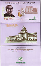 NEW! Bangladesh 50 Taka-Commemorative Banknotes-2022-UNC-With Folder in Bangla