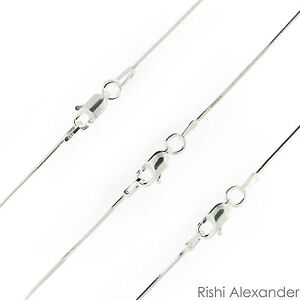 925 Sterling Silver Diamond Cut Snake Chain Necklace .925 Italy All Sizes