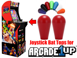 Arcade1up X-Men vs. Street Fighter - Joystick Bat Tops UPGRADE! (2pcs Red)