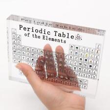 Acrylic Periodic Table Display with Elements School Kids Teaching Chemical Real