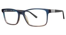 Big and Tall 17 Designer Reading Eye Glasses in Matte Blue Fade Tortoise 58 mm