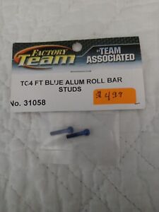 Factory Team Associated TC-4 Blue Aluminum Roll Bar Studs