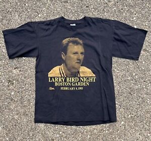 Vintage Salem Sportswear NBA Boston Celtics Larry Bird Night 1993 T-Shirt XL