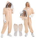 XL Professional Bee Suit Apiarist Ultra Ventilated Beekeeping Suit w/Gloves Veil