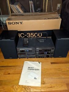 Vintage Sony Mini Hi-Fi Stereo System MHC-3500 (Compact/Bookshelf), c. 1990