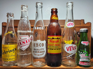New Listing6 ASSORT. VTG ACL SODA BOTTLES WI., PA., ILL.,  ETC