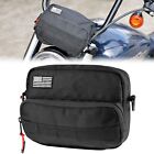 KEMIMOTO Universal Motorcycle Handlebar Bag Sissy Bar Bag Storage Fork Bag Black