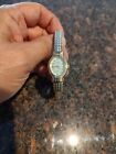 Classic Gold Tone and Silver Tone Metal Stretch Band Woman's Battery Watch