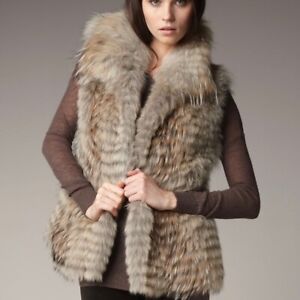 Save for Next Year - VINCE. Coyote Fur Vest Jacket Size S