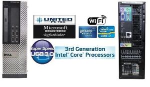 Dell Optiplex 7010/9010 SFF or DT Windows 7/10 Core i5 QUAD WiFi HDD/SSD USB 3.0