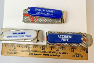 Folding Pocket Knife Lot 3 - Walmart Construction Team w/boxes