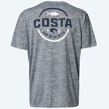 Save 40% Costa Tech Tuna Insignia Performance Fishing Shirt - Gray - UPF 50