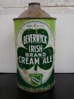1930s BEVERWYCK CREAM ALE ONE QUART CONE-TOP CAN-7 1/4-ALBANY NY-ROUGH BUT NICE!