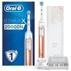 Oral-B Braun 20000N Genius X Electric Toothbrush Rose Gold AI Bluetooth 1 Head