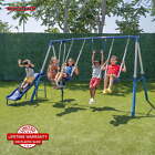 Arcadia Metal Swing Set with Trapeze, 2 Person Glider Swing,