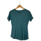 Madewell Women's XS T-Shirt Top Slub Burnout Teal Color Lightweight Cotton