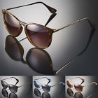 Round Retro Vintage Women's Sunglasses Trendy Cool Shades Keyhole Bridge Black