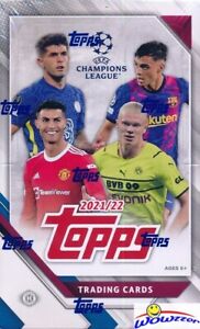 2021/22 Topps UEFA Champions League MASSIVE Factory Sealed HOBBY Box-192 Cards!