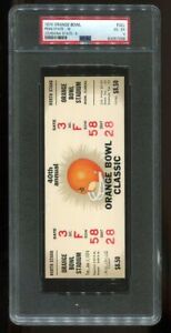 Orange Bowl - PSA Ticket Football 1974 Penn State Joe Paterno LSU Full