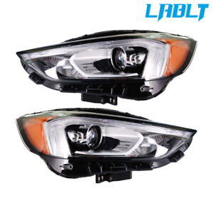 LABLT Right&Left Side Headlight Headlamps Full LED w/DRL For 2019-2021 Ford Edge