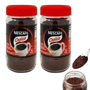 2 Pc Nescafe Coffee Dolca Dark Roast Instant Mix Caramel Flavor Ground Cafe 50g