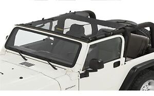 Bestop 52403-11 Black Sun Bikini Targa Style Mesh Soft Top for Jeep Wrangler TJ (For: Jeep TJ)