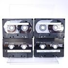 Lot of 4 CASSETTE TAPES  - MAXELL MX-110 TYPE IV METAL SA100  MA110 BLANK MEDIA