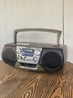 Sony CFD-V177 PORTABLE BOOMBOX CD/CASSETTE TAPE AM/FM  - Works - Manual