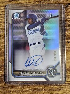 New Listing2022 Bowman Chrome /499 WILMIN CANDELARIO 1st Rookie Refractor Auto