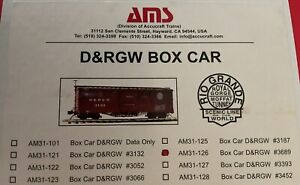 Accucraft AMS AM31-126 D&RGW #3089 Box Car 1:20.3