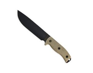 Ontario 8668 Tan Rat-7 Tactical Fixed Blade Knife + Black Sheath