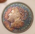 1921 D Morgan silver dollar -  AU, Tougher Date/Mint, Fully toned obv 4695