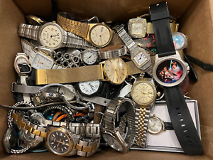 Bulk Estate Lot of Watches - Tranel, Timex etc - Over 7 lbs Assume all broken