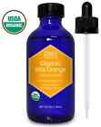 Zongle USDA Certified Organic Wild Orange Essential Oil, Safe To Ingest, 4 Oz