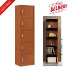Tall Storage Cabinet Kitchen Pantry Cupboard Organizer Furniture 5 Doors Shelves