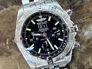 Breitling BLACKBIRD 43.7mm Automatic Black Dial with Bracelet model A44359